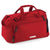 Branded Promotional HOMESTEAD 600D POLYESTER HOLDALL in Red Bag From Concept Incentives.