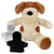 Branded Promotional PRINTED PROMOTIONAL SOFT TOY 20CM DARCY DOG with Hoody Soft Toy From Concept Incentives.