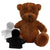 Branded Promotional PRINTED PROMOTIONAL SOFT TOY JAMES I TEDDY BEAR with Hoody Soft Toy From Concept Incentives.