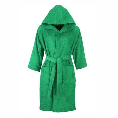 Branded Promotional HOODED HOODY BATHROBE Bathrobe From Concept Incentives.