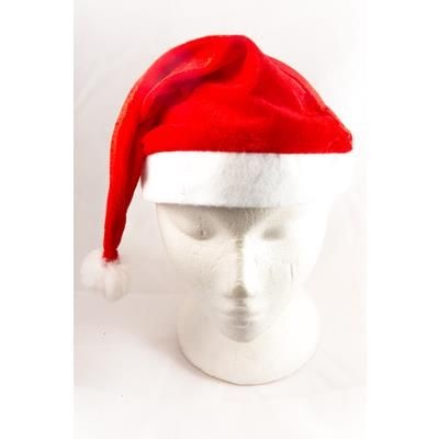 Branded Promotional RED FELT FATHER CHRISTMAS SANTA HAT Hat From Concept Incentives.