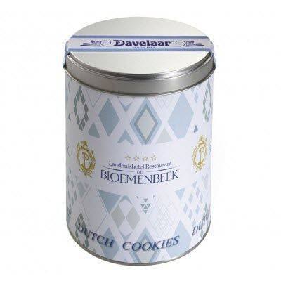 Branded Promotional PERSONALISED TIN OF DUTCH COOKIES OR BISCUITS Biscuit From Concept Incentives.