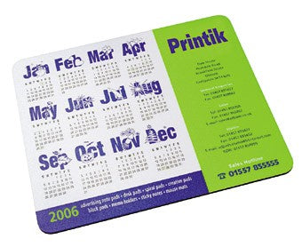 Branded Promotional DUPLAS CALENDAR MOUSEMAT Mousemat From Concept Incentives.