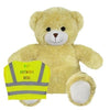 Branded Promotional PRINTED PROMOTIONAL SOFT TOY 20CM ELIZABETH TEDDY BEAR with Hi-vis Vest Soft Toy From Concept Incentives.