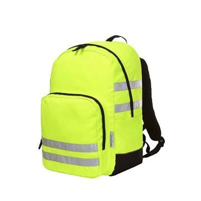 Branded Promotional SAFETY BACKPACK RUCKSACK Bag From Concept Incentives.