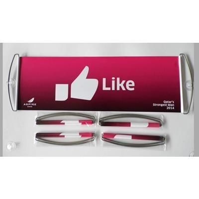 Branded Promotional HAND-HELD ROLLER BANNER Banner From Concept Incentives.