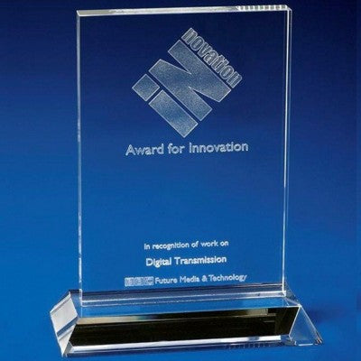 Branded Promotional ICE CLEAR TRANSPARENT AWARD SIZE: 185 x 165 x 60 Mm Award From Concept Incentives.