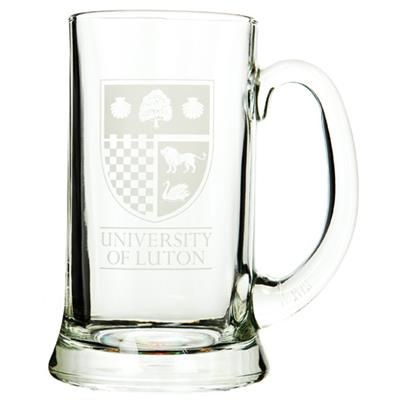 Branded Promotional ICON PLAIN HALF TANKARD Beer Glass From Concept Incentives.
