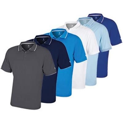 Branded Promotional ISLAND GREEN MENS PLAIN POLO with Dtm Mesh Back Yoke Polo Shirt From Concept Incentives.