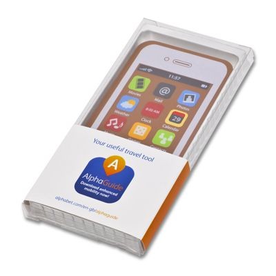 Branded Promotional CHOCOLATE SMARTPHONE with Branded Sleeve to the Chocolate Box Chocolate From Concept Incentives.