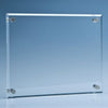 Branded Promotional CLEAR TRANSPARENT GLASS WALL DISPLAY PLAQUE Award From Concept Incentives.