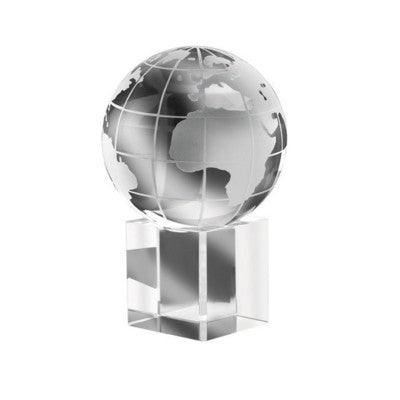 Branded Promotional MUNDI DESK PAPERWEIGHT in Crystal Glass Paperweight From Concept Incentives.