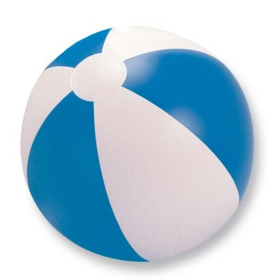 Branded Promotional INFLATABLE BEACH BALL in Blue Beach Ball From Concept Incentives.