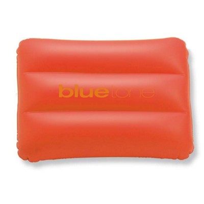 Branded Promotional SIESTA INFLATABLE BEACH PILLOW in Red Beach Pillow From Concept Incentives.