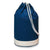Branded Promotional BICOLOUR COTTON SHOPPER TOTE BAG in Blue with White Stripe Bag From Concept Incentives.