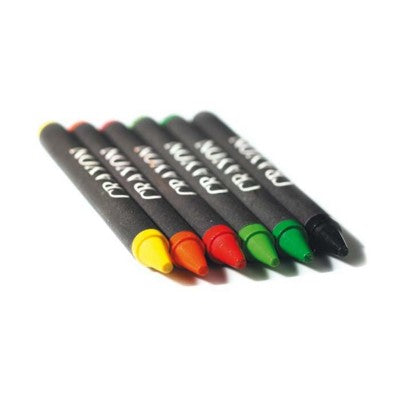 Branded Promotional SET OF 6 WAX CRAYON Crayon From Concept Incentives.