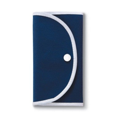 Branded Promotional NON WOVEN FOLDING SHOPPER TOTE BAG in Blue Bag From Concept Incentives.