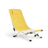 Branded Promotional CAPRI BEACH CHAIR with Steel Frame in Yellow Chair From Concept Incentives.