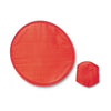 Branded Promotional FOLDING NYLON FRISBEE in Red Frisbee From Concept Incentives.