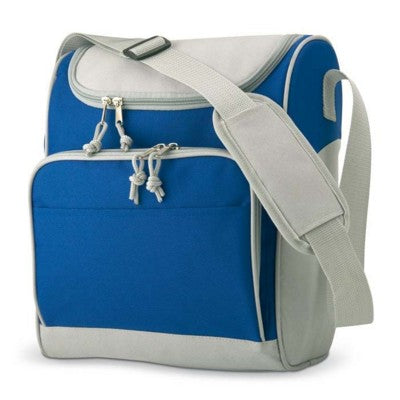 Branded Promotional COOL BAG with Front Pocket in Royal Blue Cool Bag From Concept Incentives.