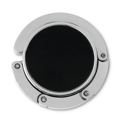 Branded Promotional HANDBAG HANGER HOOK in Black Handbag Hanger From Concept Incentives.