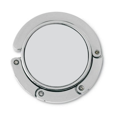 Branded Promotional HANDBAG HANGER HOOK in Silver Handbag Hanger From Concept Incentives.