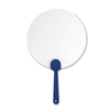 Branded Promotional MANUAL HAND FAN in Blue Fan From Concept Incentives.