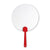 Branded Promotional MANUAL HAND FAN in Red Fan From Concept Incentives.