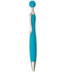 Branded Promotional RETRACTABLE BALL PEN with Ball Plunger in Light Blue Pen From Concept Incentives.