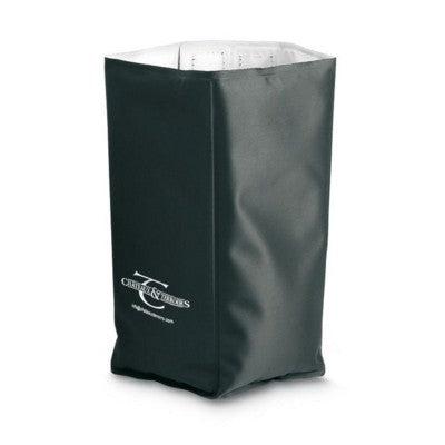 Branded Promotional FOLDING WINE BOTTLE COOLER in Black Cool Bag From Concept Incentives.