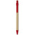 Branded Promotional BIODEGRADABLE PLASTIC & RECYCLABLE PAPER BARREL BALL PEN in Red Pen From Concept Incentives.