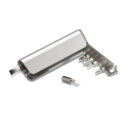 Branded Promotional ALUTOOL MULTI TOOL HOLDER & LED TORCH in Translucent Grey Multi Tool From Concept Incentives.