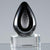 Branded Promotional 10CM HANDMADE GLASS ONYX BLACK CRYSTALART AWARD Award From Concept Incentives.