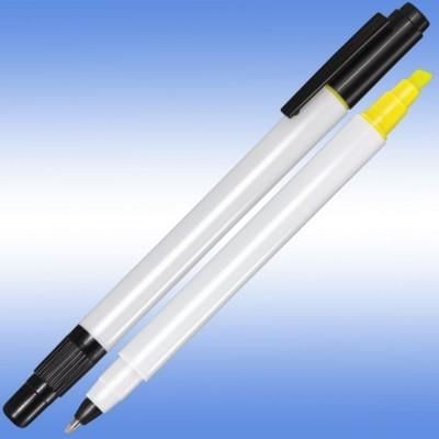 Branded Promotional JANUS BALL PEN AND HIGHLIGHTER Pen From Concept Incentives.