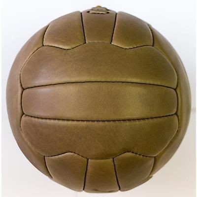 Branded Promotional SIZE 5 ORIGINAL ANTIQUE EFFECT LEATHER FOOTBALL Football Ball From Concept Incentives.