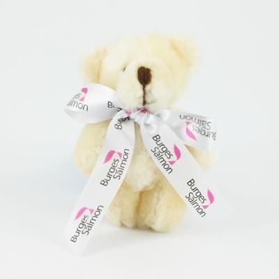 Branded Promotional 9CM JOINTED BABY BEAR Soft Toy From Concept Incentives.