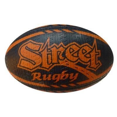 Branded Promotional SIZE 5 RUBBER TYRE EFFECT RUGBY BALL Rugby Ball From Concept Incentives.