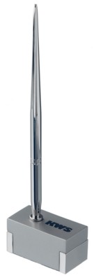 Branded Promotional STRATHMORE PEN STAND in Silver Pen From Concept Incentives.