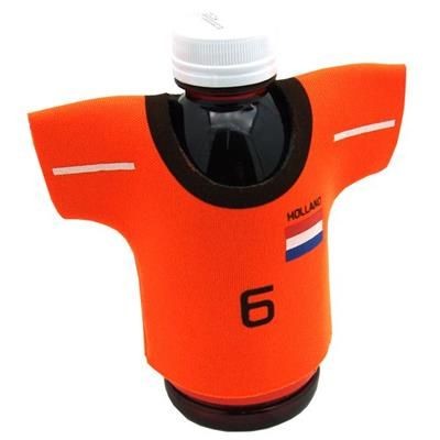 Branded Promotional ONE COLOUR SILKSCREENED JERSEY SHAPE NEOPRENE COOLER Can Cooler From Concept Incentives.