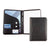 Branded Promotional HOUGHTON PU A4 CONFERENCE FOLDER in Black Conference Folder From Concept Incentives.