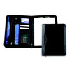 Branded Promotional HOUGHTON PU A4 DELUXE ZIP CONFERENCE FOLDER in Black Conference Folder From Concept Incentives.