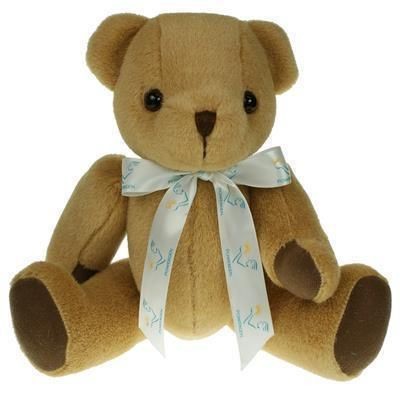 Branded Promotional 30CM HONEY JOINTED BEAR Soft Toy From Concept Incentives.