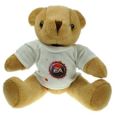 Branded Promotional 25CM HONEY JOINTED BEAR with Tee Shirt Soft Toy From Concept Incentives.