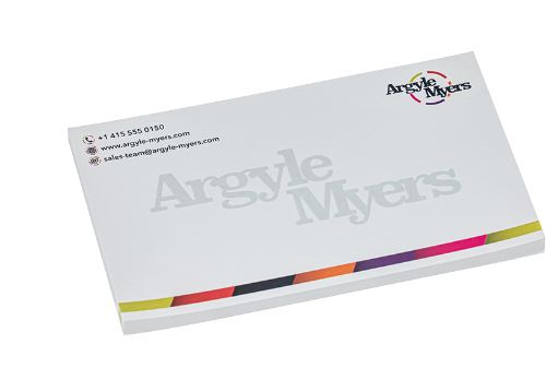 Branded Promotional STICKY NOTE PAD 125x75mm Note Pad From Concept Incentives.