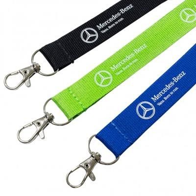 Branded Promotional FLAT POLY LANYARD Lanyard From Concept Incentives.