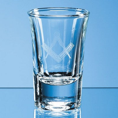 Branded Promotional CURVE SHOT GLASS Shot Tot Glass From Concept Incentives.