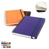 Branded Promotional A5 WIRO NOTE BOOK with Elastic Strap in Belluno PU Leather Journal Note Book From Concept Incentives.