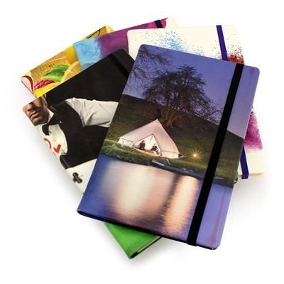 Branded Promotional FULL COLOUR POCKET CASEBOUND NOTE BOOK POCKET Journal Note Book From Concept Incentives.