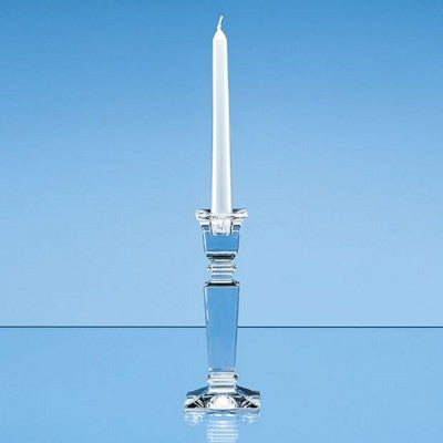 Branded Promotional LEAD CRYSTAL CARLA CANDLE STICK HOLDER Candle Sticks From Concept Incentives.