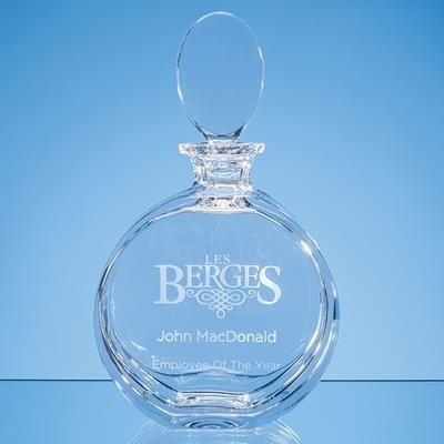 Branded Promotional LEAD CRYSTAL ELENA ROUND SPIRIT DECANTER Decanter From Concept Incentives.